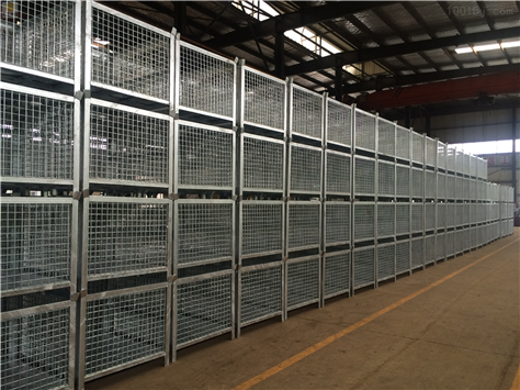 不可折叠料箱-钢制料框-不可折叠网箱-南京久工仓储设备