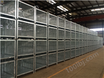 不可折疊料箱-鋼制料框-不可折疊網箱-南京久工倉儲設備